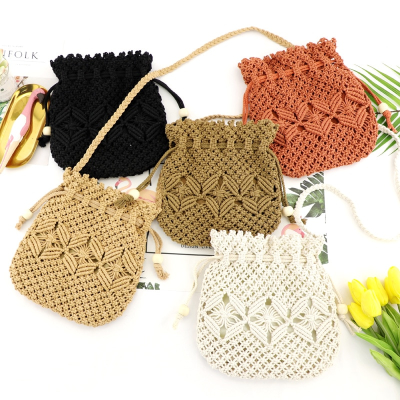 Macrame Small Crossbody Bag