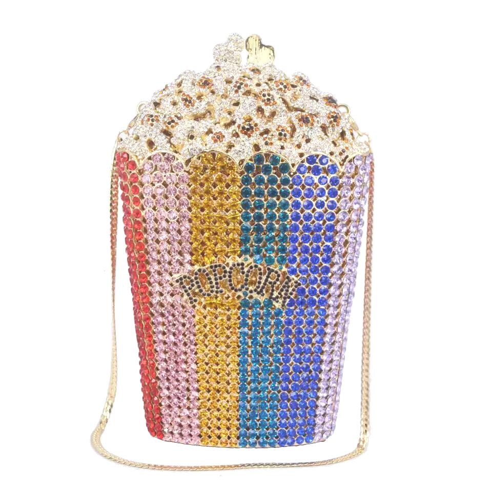 Crystal Rhinestones Popcorn Clutch Crystal Rhinestones Popcorn Clutch