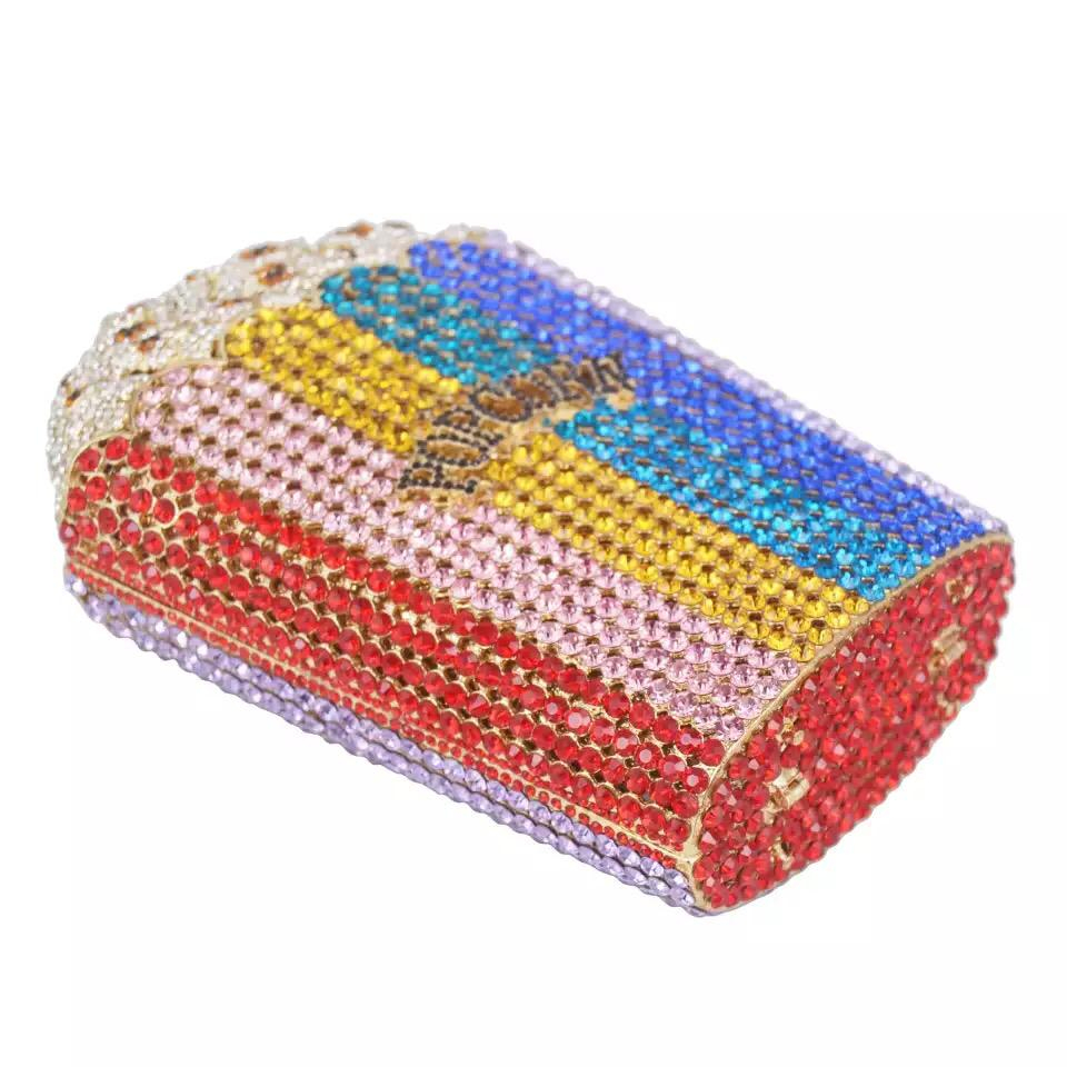 Crystal Rhinestones Popcorn Clutch Crystal Rhinestones Popcorn Clutch