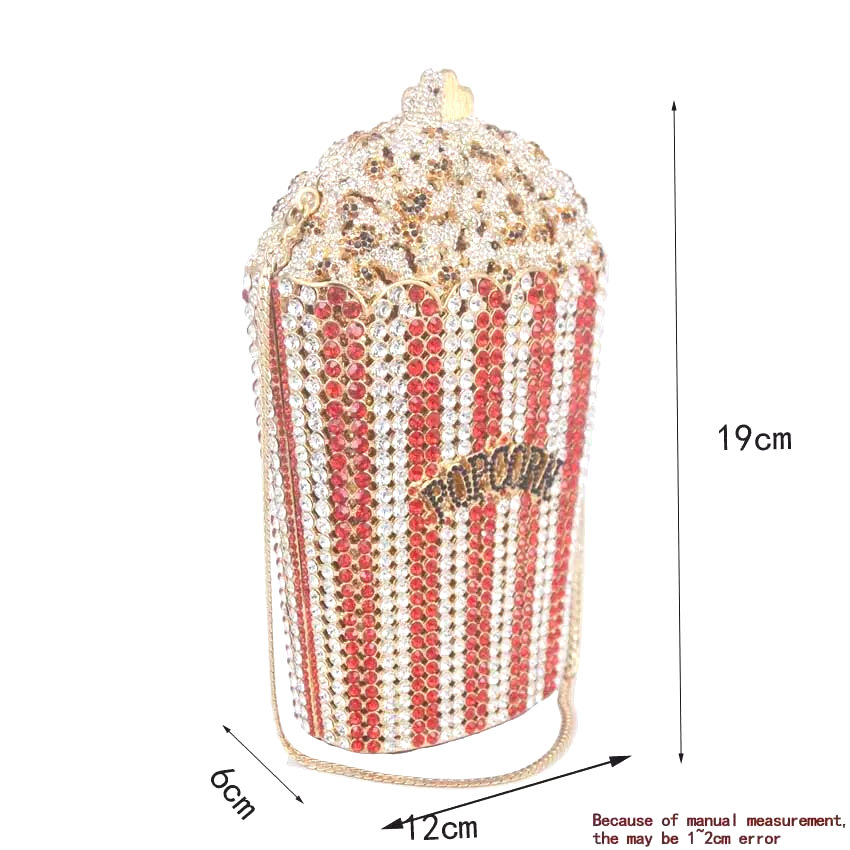 Crystal Rhinestones Popcorn Clutch Crystal Rhinestones Popcorn Clutch
