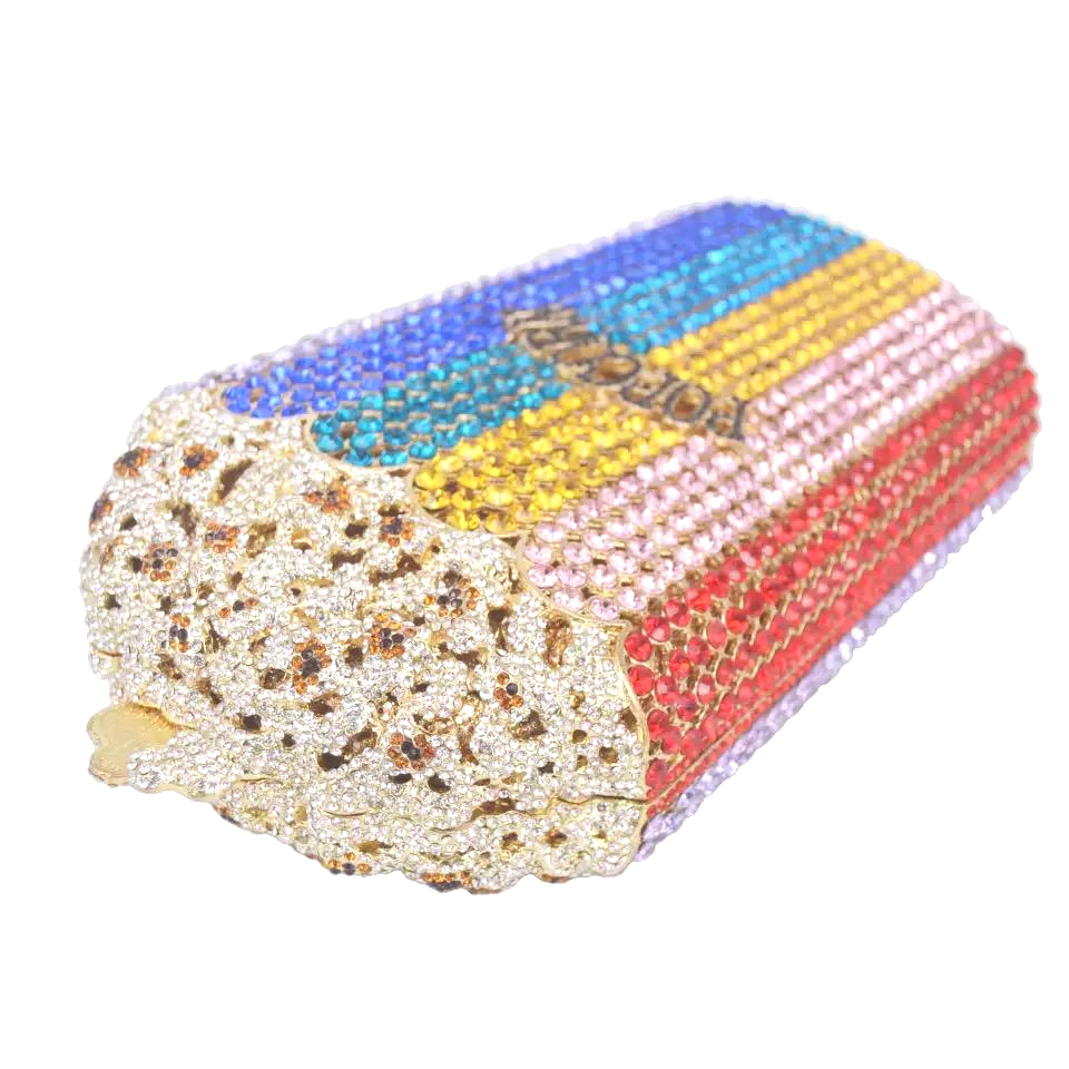 Crystal Rhinestones Popcorn Clutch Crystal Rhinestones Popcorn Clutch