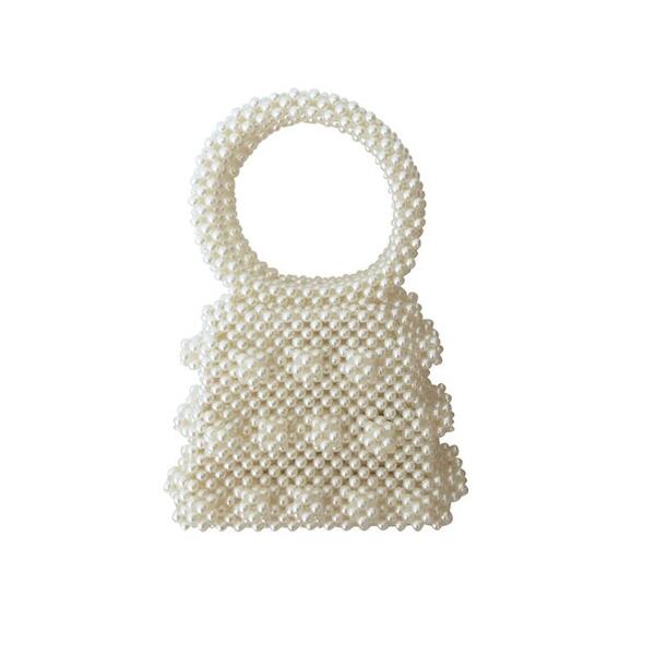 Vintage Pearls Geometric Handbag